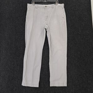 Polo Ralph Lauren Pants Men's 38x32 Gray Stretch Classic Fit Chino Flat Front